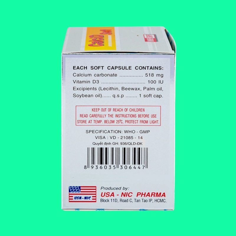Calcisoft CalciD Soft cung cấp Calci và Vitamin D, giúp xương chắc khỏe