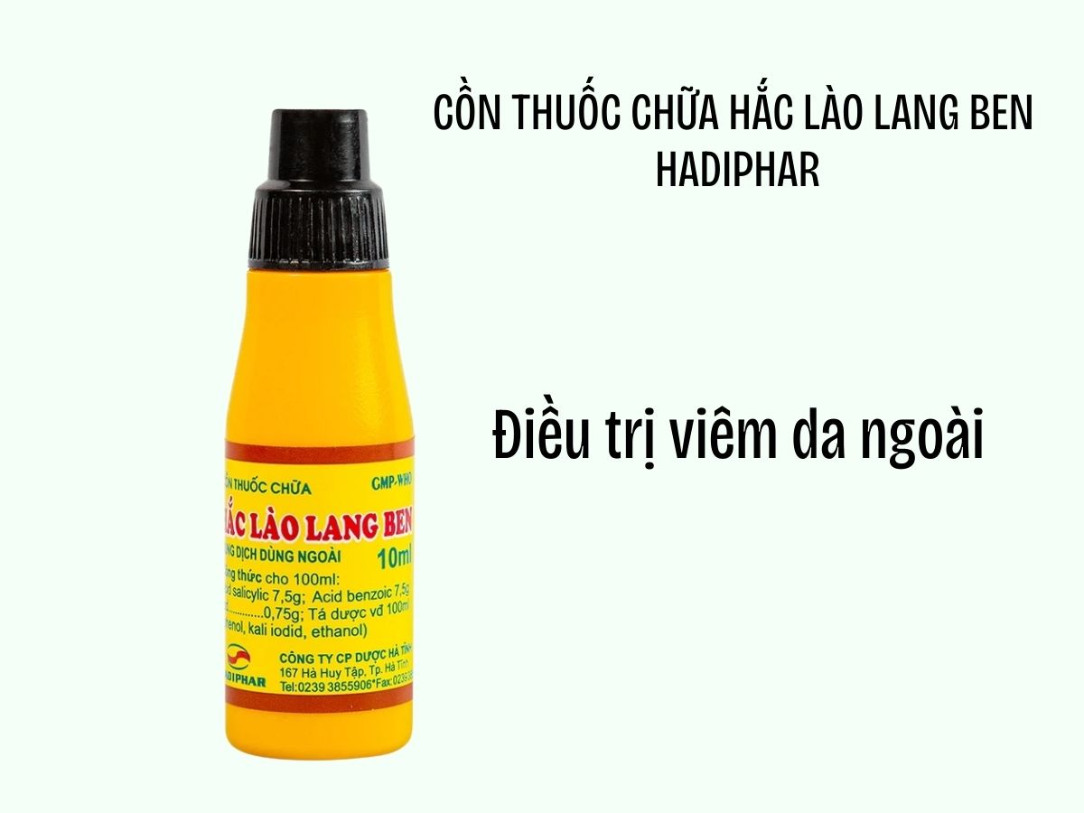 Cồn thuốc chữa Hắc Lào Lang Ben Hadiphar