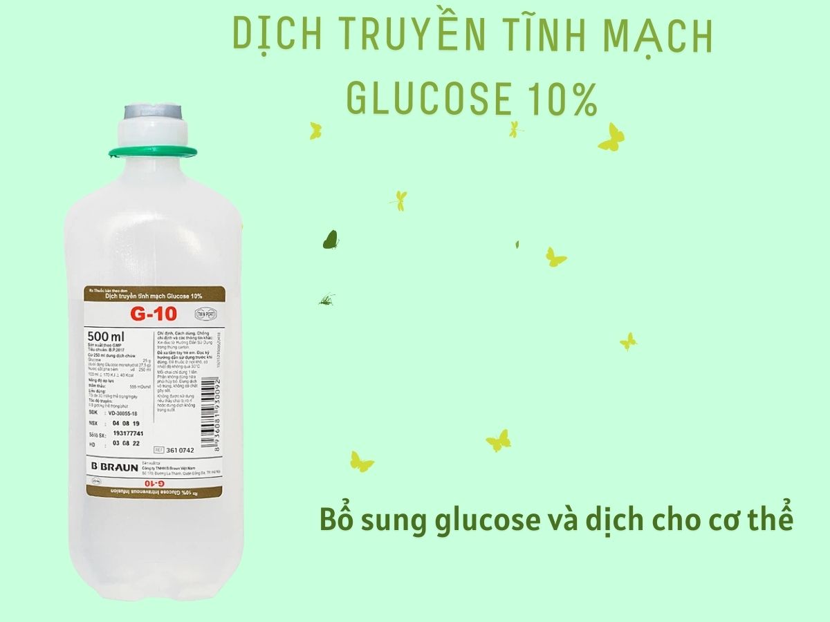 Dịch truyền tĩnh mạch Glucose 10% Braun