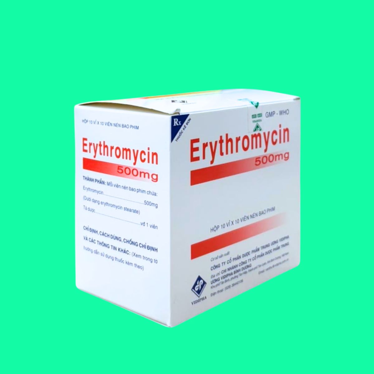 erythromycin-tab-500mg-4 Erythromycin 500mg Vidipha
