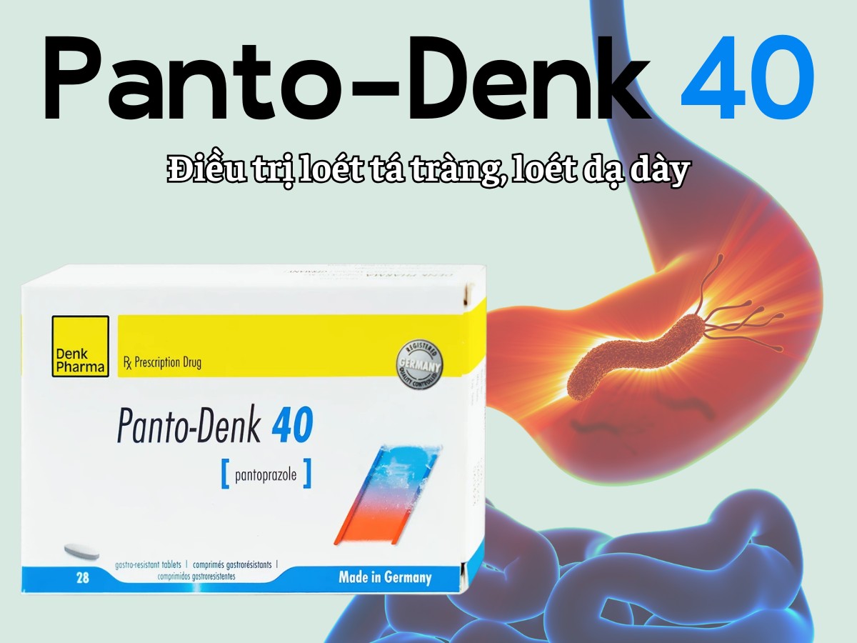 Panto-Denk 40 10 Panto-Denk 40 điều trị loét dạ dày tá tràng