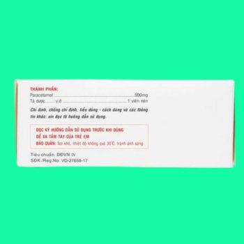 Paracetamol 500mg Armephaco