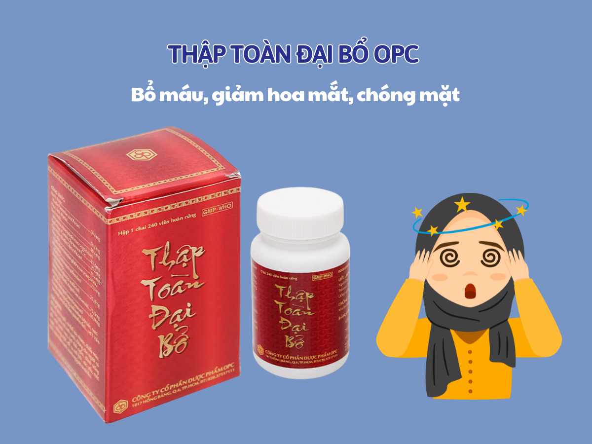 Thập Toàn Đại Bổ OPC bổ máu, giảm hoa mắt, chóng mặt