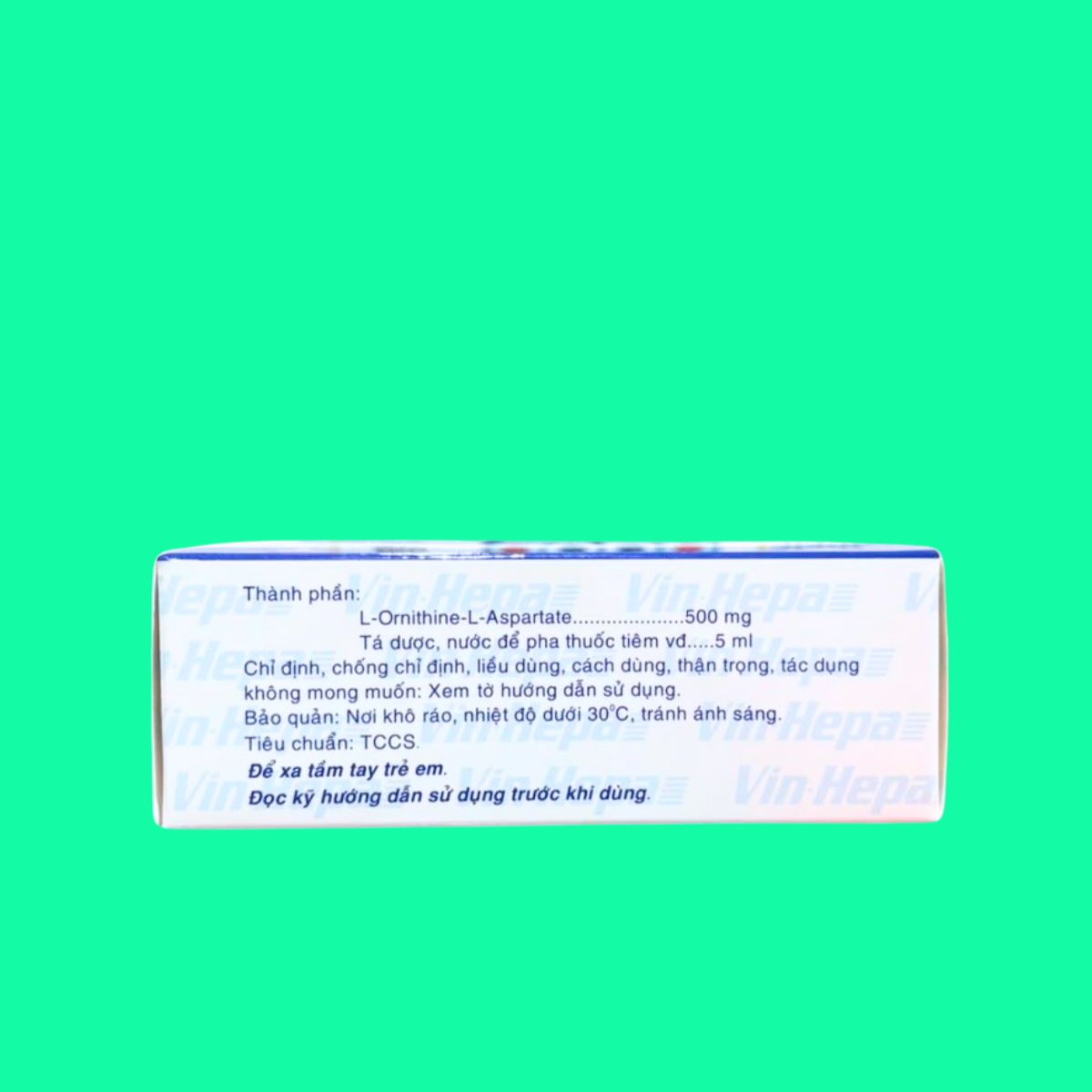 vin-hepa-500mg5ml-5 Thuốc Vin-Hepa 500mg/5ml được chỉ định trong hỗ trợ điều trị các bệnh lý ở gan