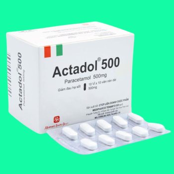 Thuốc Actadol 500 giúp hạ sốt, giảm đau mức độ nhẹ đến vừa