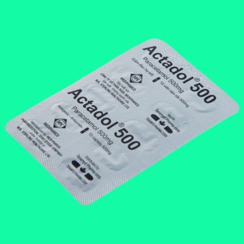Actadol 500 8 Thuốc Actadol 500 giúp hạ sốt, giảm đau mức độ nhẹ đến vừa