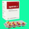 Thuốc Aginfolix 5 (10 vỉ) giúp bổ sung acid folic ở người bị thiếu máu huyết