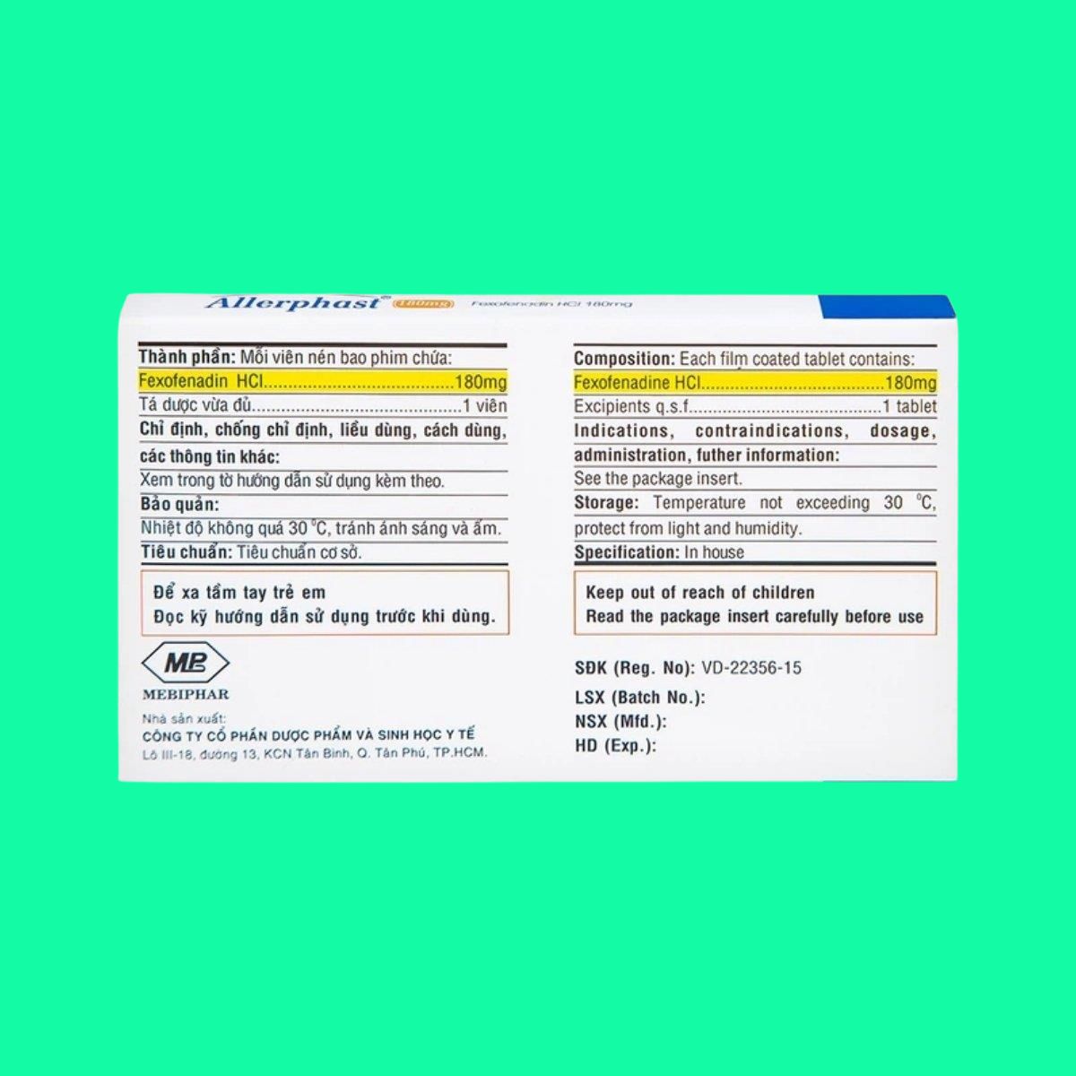 Allerphast 180mg (3) Allerphast 180mg