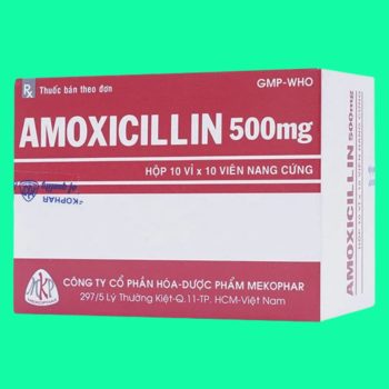 Thuốc Amoxicillin 500mg Mekophar điều trị các trường hợp nhiễm khuẩn do vi khuẩn nhạy cảm với thuốc