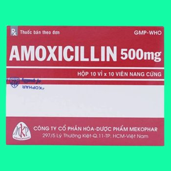 Thuốc Amoxicillin 500mg Mekophar điều trị các trường hợp nhiễm khuẩn do vi khuẩn nhạy cảm với thuốc