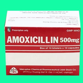 Thuốc Amoxicillin 500mg Mekophar điều trị các trường hợp nhiễm khuẩn do vi khuẩn nhạy cảm với thuốc