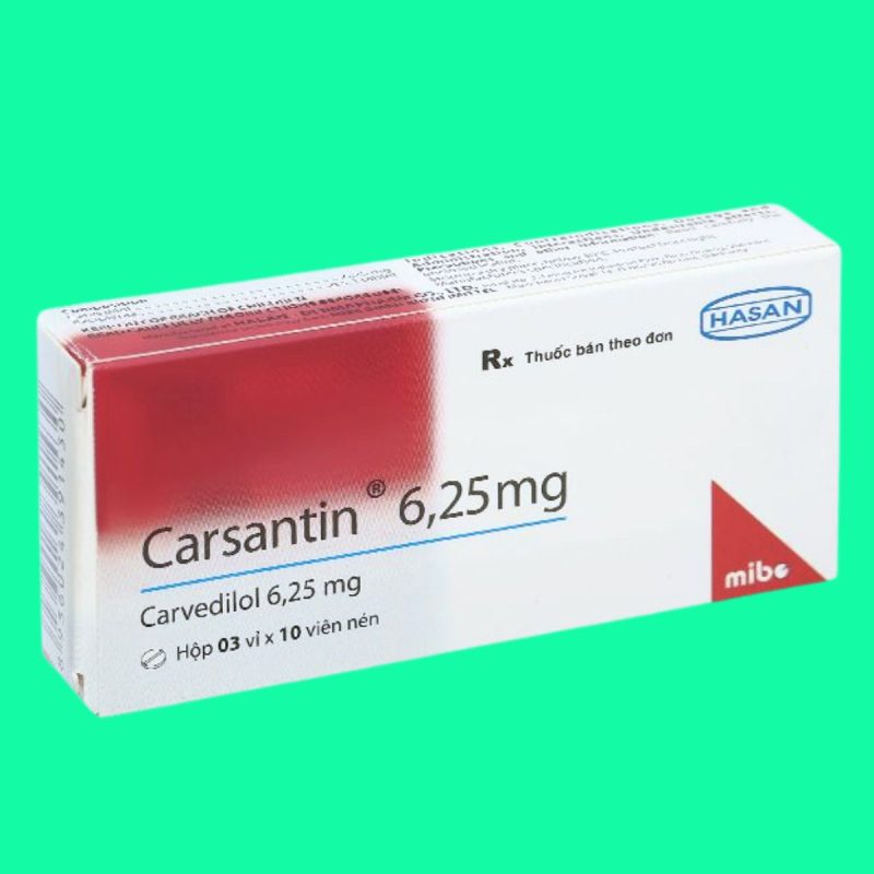 Thuốc Carsantin 6.25mg có tác dụng điều trị tăng huyết áp vô căn