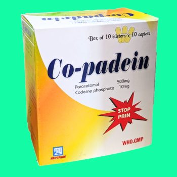 Thuốc Co-Padein 500/10 giúp giảm đau cấp tính mức độ trung bình