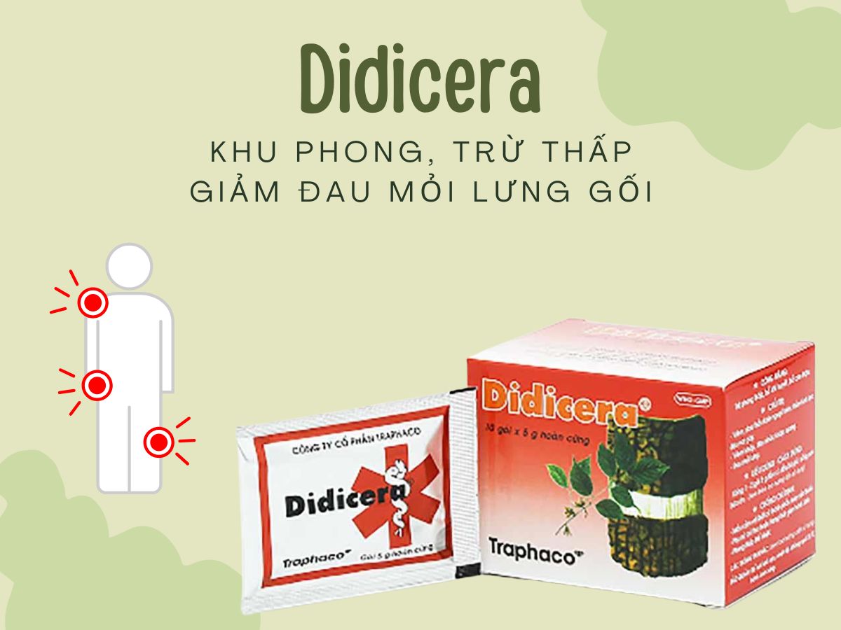 Didicera 13 Thuốc Didicera điều trị viêm đau dây thần kinh ngoại biên