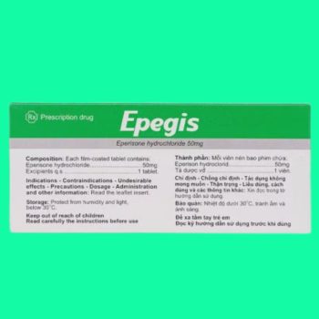 Thuốc Epegis 50mg giúp giảm co cứng cơ trong viêm quanh khớp vai