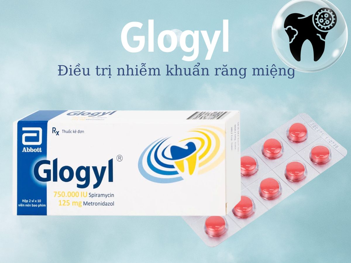 Glogyl 12 Thuốc Glogyl điều trị tình trạng nhiễm khuẩn răng miệng