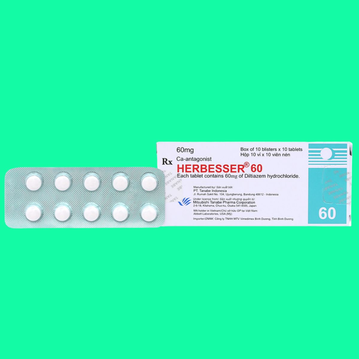 Herbesser 60mg (2) Herbesser 60mg