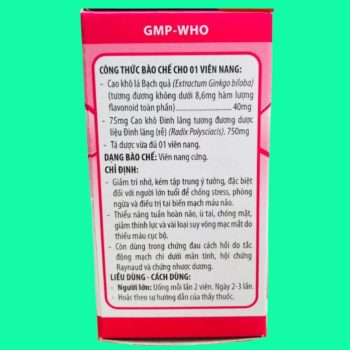 Thuốc Hoạt Huyết Dưỡng Não Fito giúp tăng cường tuần hoàn máu não