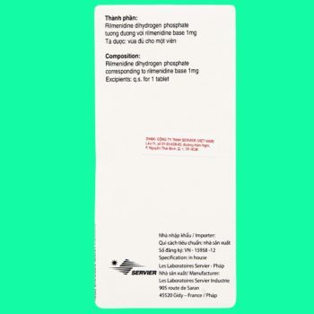 Hyperium 1mg 8 Thuốc Hyperium 1mg điều trị cho người bị tăng huyết áp