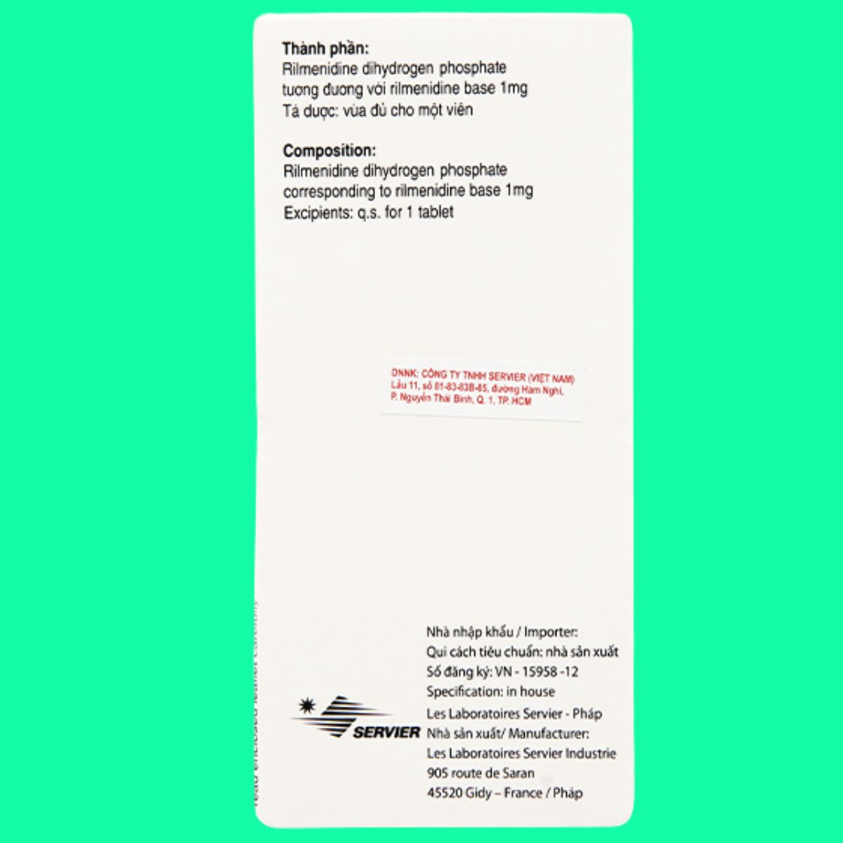 Hyperium-3 Thuốc Hyperium 1mg điều trị cho người bị tăng huyết áp