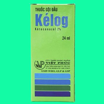 Thuốc gội đầu Kélog 24ml - điều trị gàu, nấm tóc, viêm ngứa và bong vảy da đầu