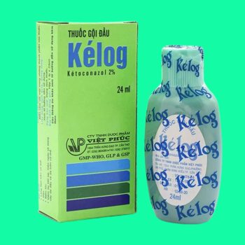 Thuốc gội đầu Kélog 24ml - điều trị gàu, nấm tóc, viêm ngứa và bong vảy da đầu