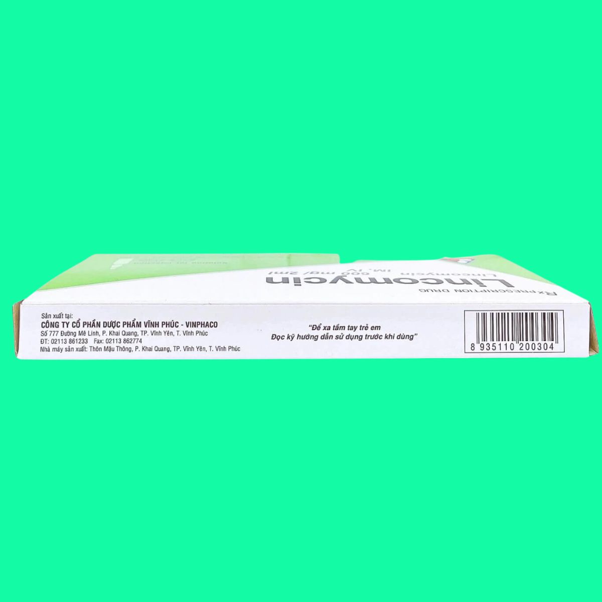 Lincomycin-600mg2ml-Vinphaco-2 Thuốc Lincomycin 600mg/2ml Vinphaco giúp điều trị nhiễm khuẩn nhạy cảm với thuốc
