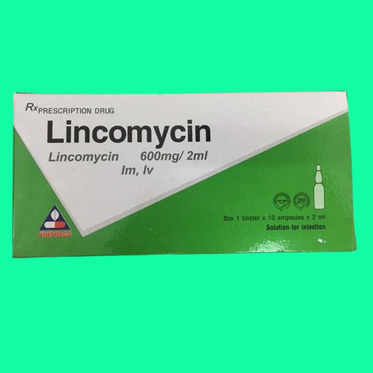 Lincomycin-600mg2ml-Vinphaco-3 Thuốc Lincomycin 600mg/2ml Vinphaco giúp điều trị nhiễm khuẩn nhạy cảm với thuốc