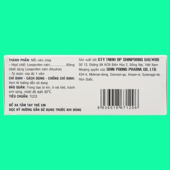 Thuốc Loxfen 60mg - Giúp giảm đau, chống viêm trong các bệnh lý xương khớp