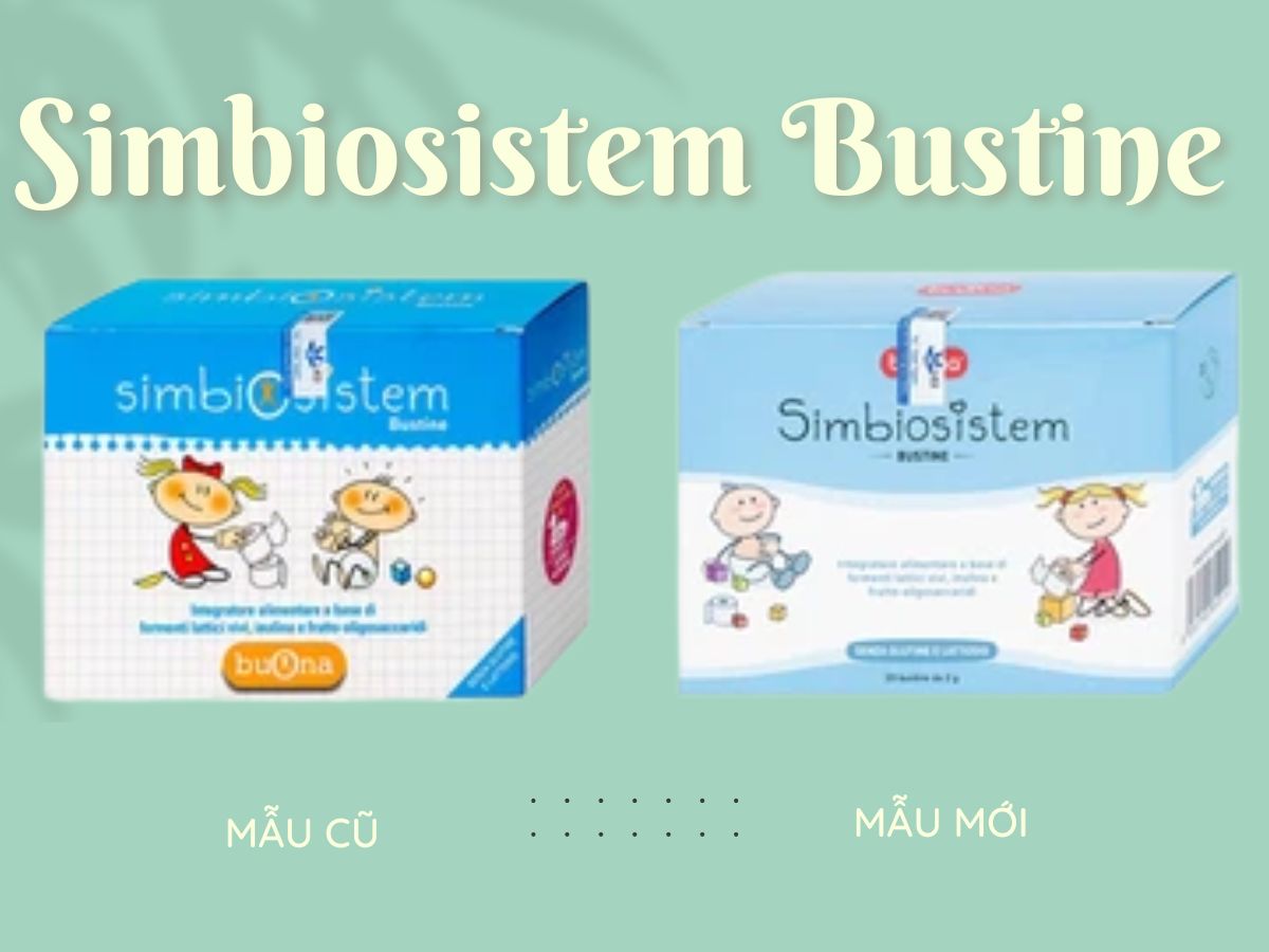Simbiosistem Bustine 14 Mẫu bao bì cũ và bao bì mới của Simbiosistem Bustine