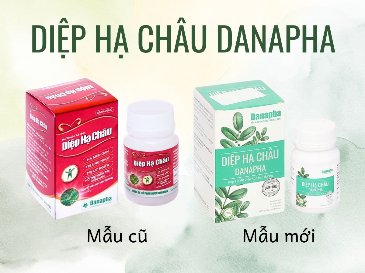 Diệp Hạ Châu Danapha 16 Mẫu mới và mẫu cũ Diệp Hạ Châu Danapha