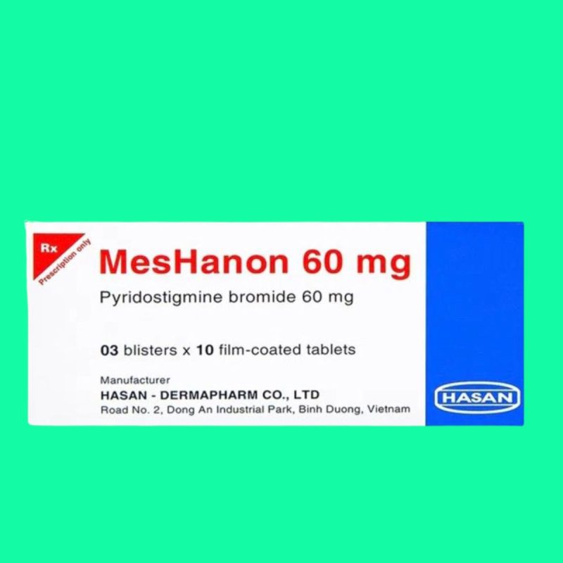 Meshone Thuốc MesHanon 60mg điều trị nhược cơ, tắc ruột do liệt ruột và bí tiểu