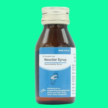 Thuốc Neocilor Syrup có tác dụng giảm triệu chứng viêm mũi dị ứng theo mùa, mề đay