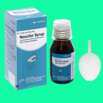 Thuốc Neocilor Syrup có tác dụng giảm triệu chứng viêm mũi dị ứng theo mùa, mề đay
