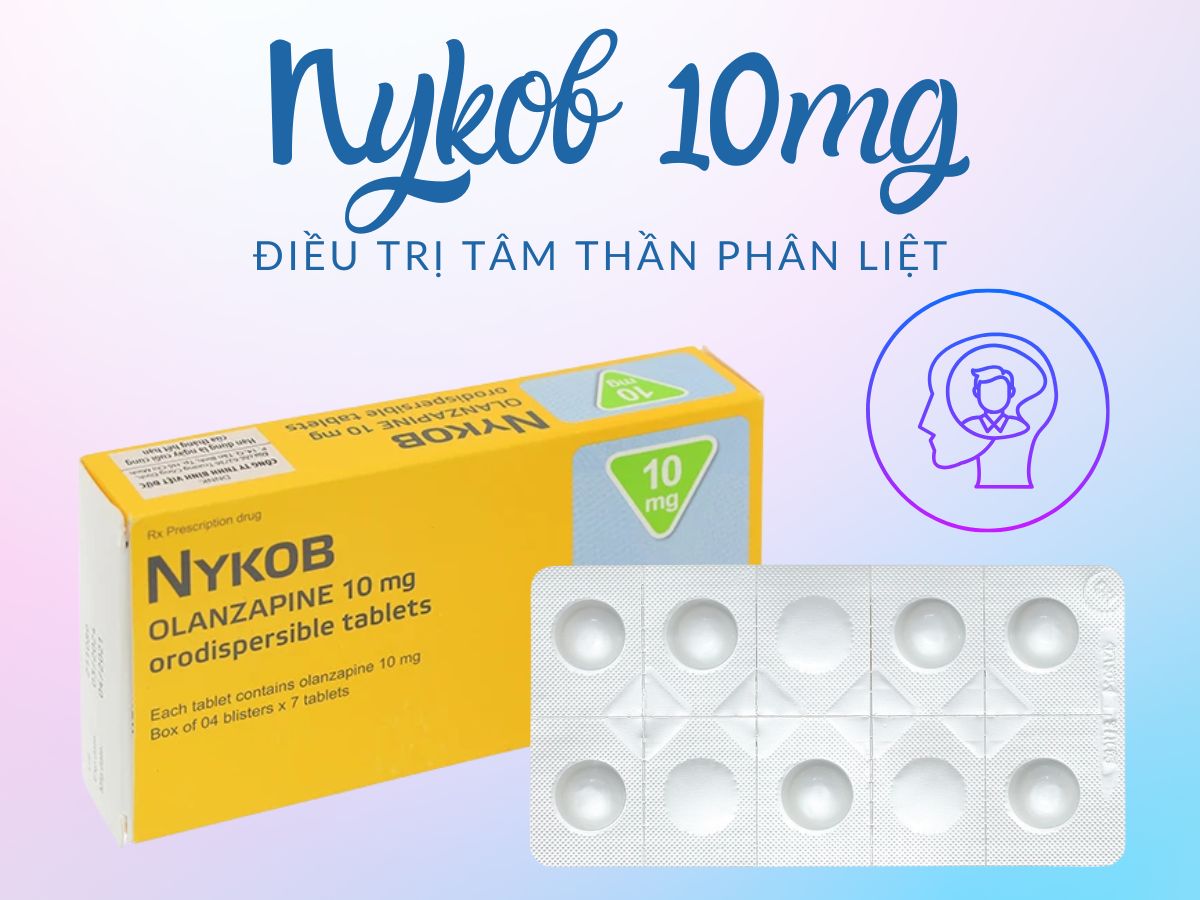 Nykob 10mg 13 Thuốc Nykob 10mg – Điều trị tình trạng tâm thần phân liệt