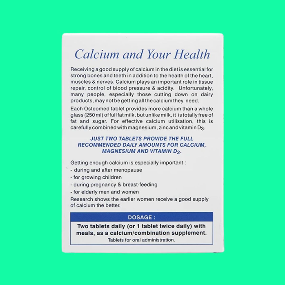 Osteomed Tablets (4) Osteomed Tablets