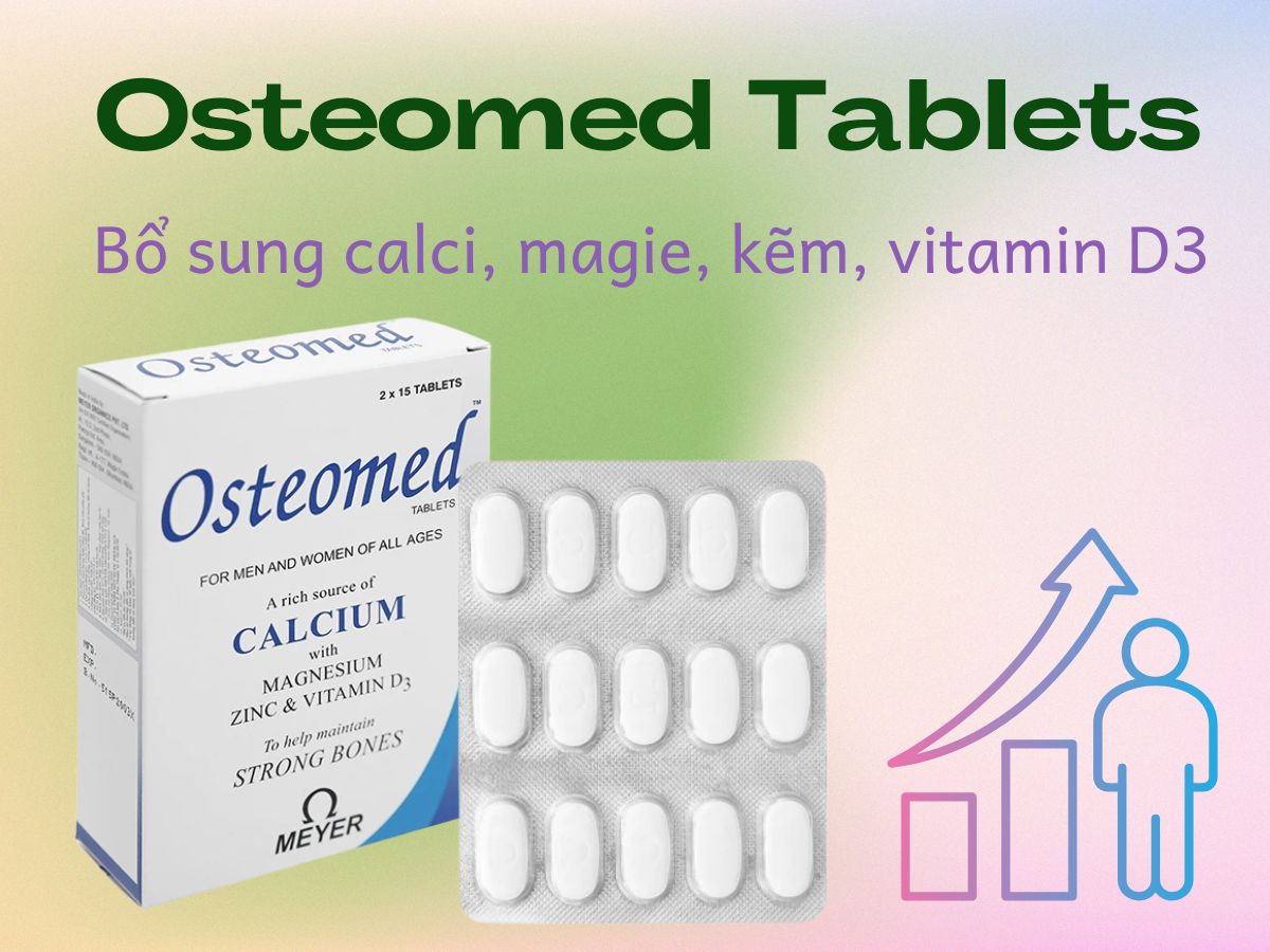 Osteomed Tablets 11 Thuốc Osteomed Tablets hỗ trợ bổ sung chất dinh dưỡng hàng ngày