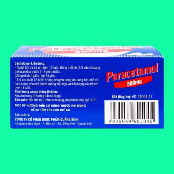 Paracetamol 500mg Quapharco
