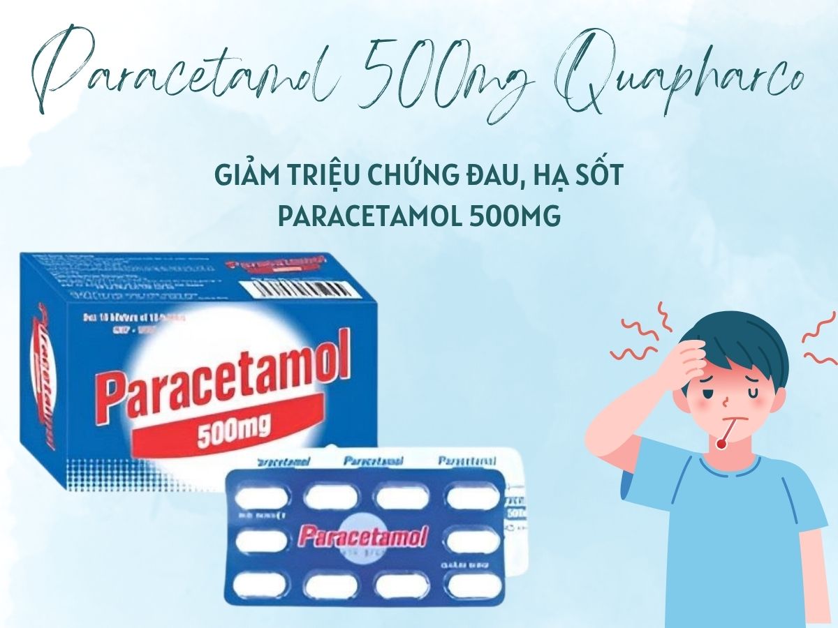 Thuốc Paracetamol 500mg Quapharco – Giảm đau, hạ sốt nhẹ