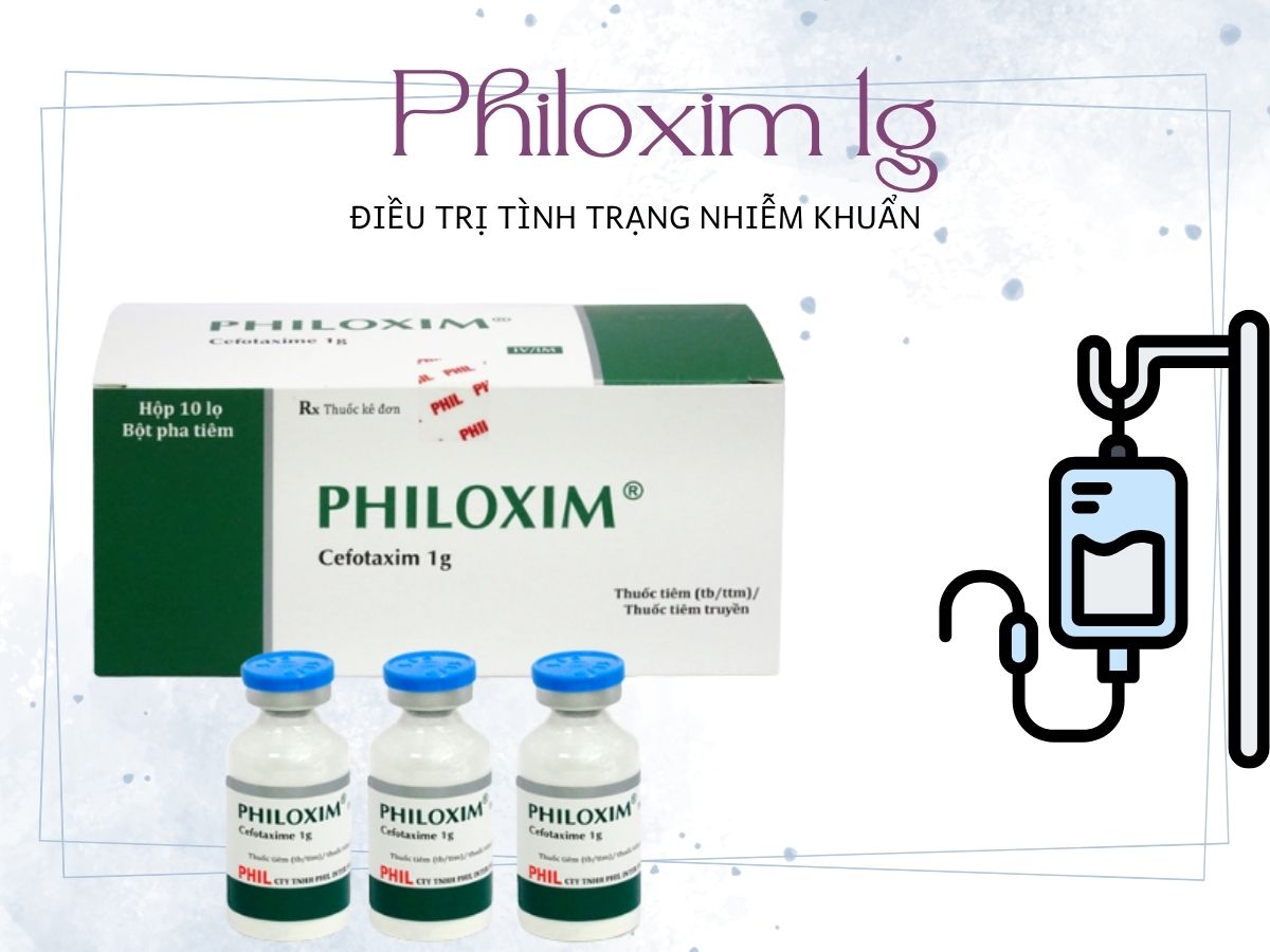 Thuốc Philoxim 1g điều trị nhiễm trùng đường sinh dục-niệu