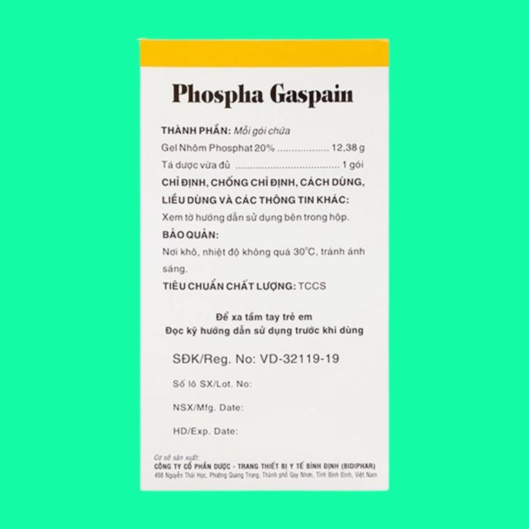 Thuốc Phospha Gaspain điều trị triệu chứng rối loạn dạ dày thực quản