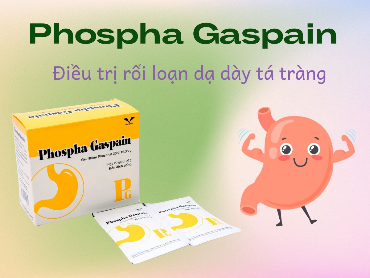Phospha Gaspain 7 Thuốc Phospha Gaspain điều trị triệu chứng rối loạn dạ dày thực quản