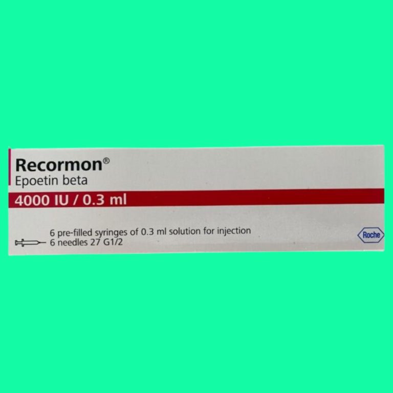 Thuốc Recormon 4000IU/0.3ml giúp điều trị thiếu máu do suy thận mạn