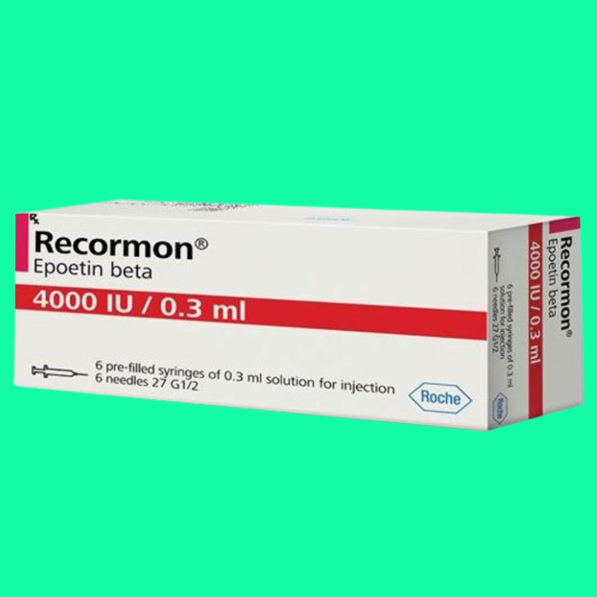 Recormon-4000IU-0-3ml-5 Thuốc Recormon 4000IU/0.3ml giúp điều trị thiếu máu do suy thận mạn