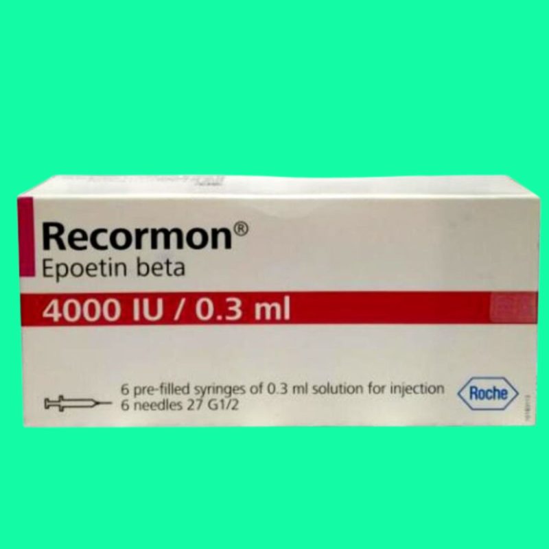 Thuốc Recormon 4000IU/0.3ml giúp điều trị thiếu máu do suy thận mạn