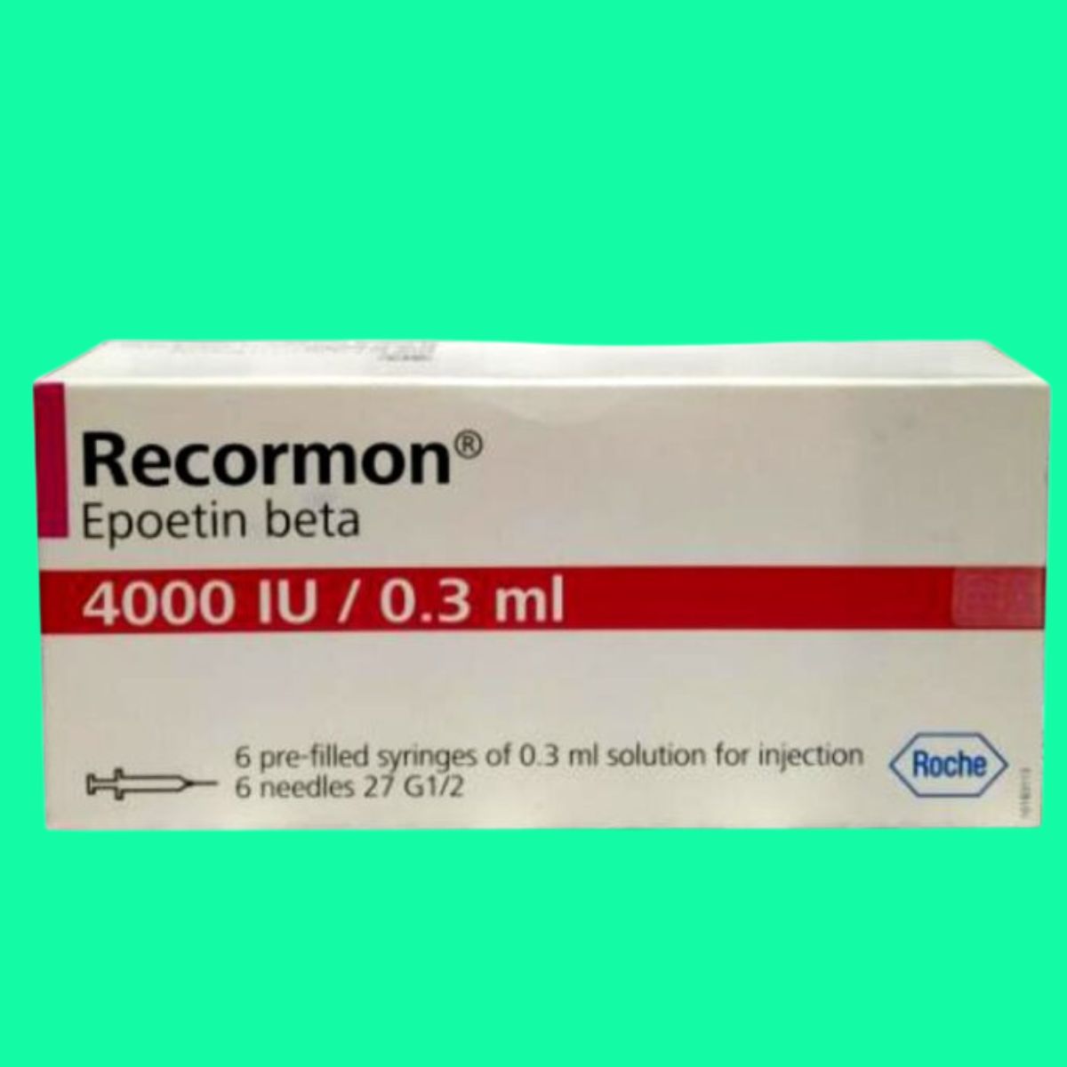 Recormon-4000IU-0-3ml-6 Thuốc Recormon 4000IU/0.3ml giúp điều trị thiếu máu do suy thận mạn