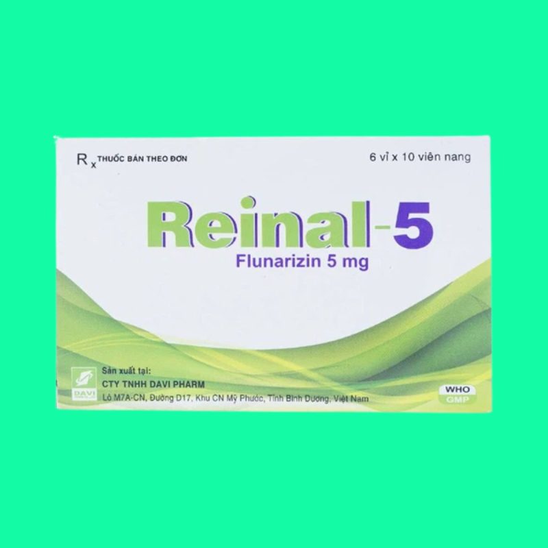 Reinal Thuốc Reinal-5 dự phòng cơn đau nửa đầu cho người lớn và trẻ em