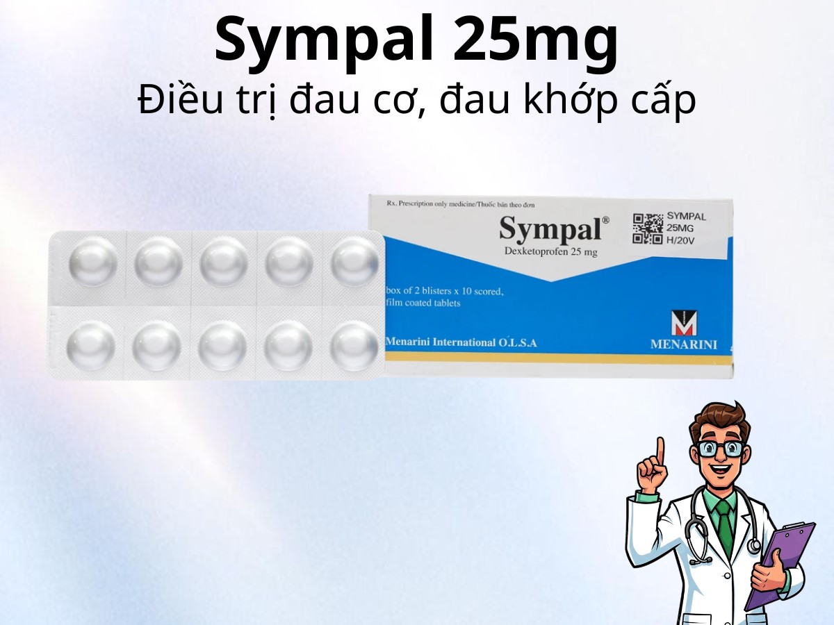 Sympal 25mg 6 Sympal 25mg điều trị đau cơ, đau khớp cấp