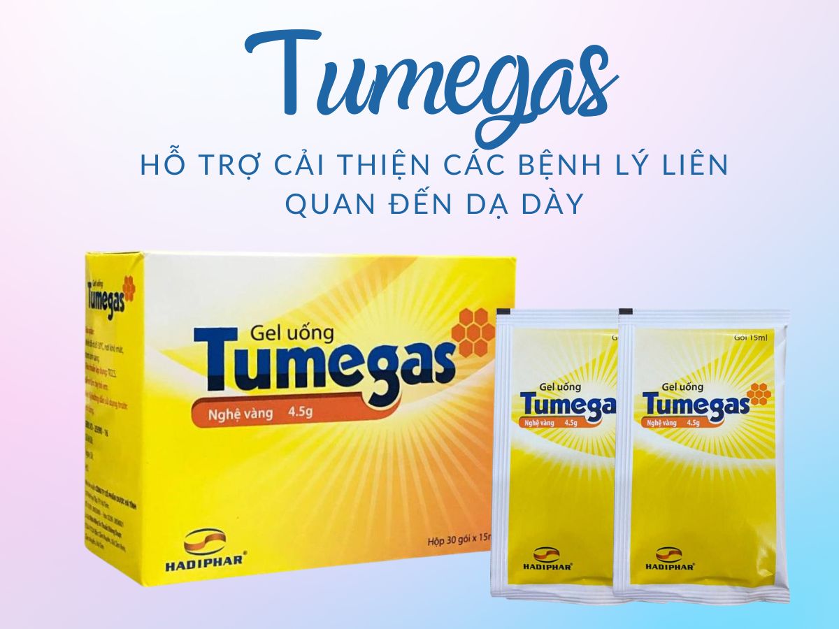 Thuốc Tumegas điều trị viêm loét dạ dày tá tràng, vàng da
