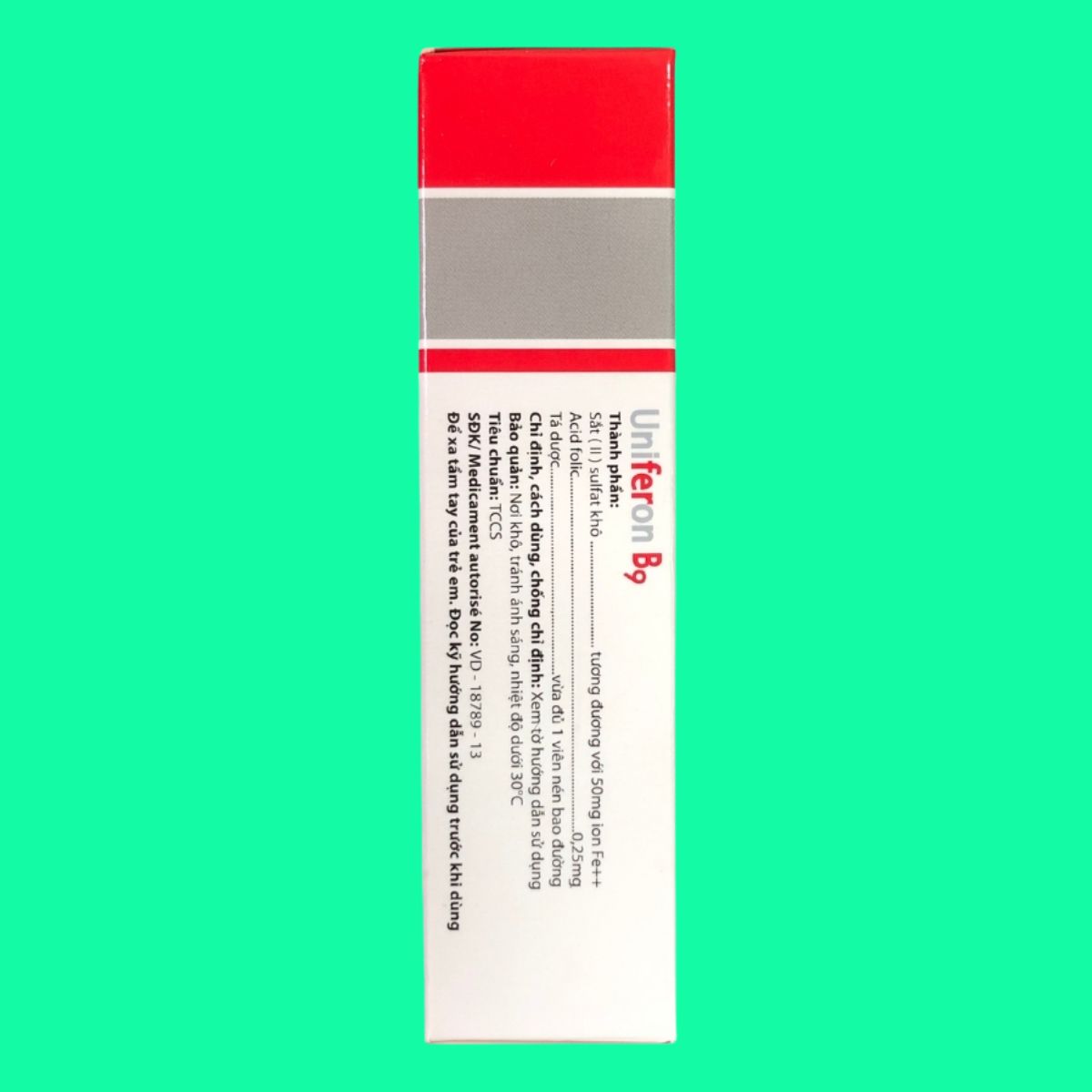 Uniferon-B9-3 Thuốc Uniferon B9 giúp điều trị và phòng ngừa thiếu máu do thiếu sắt